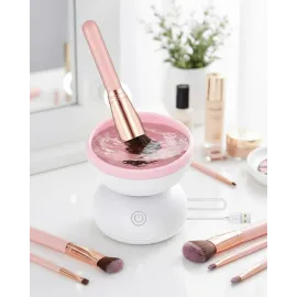 Elektrikli Makyaj Fırçası Temizleyici Usb Ile Çalışan Otomatik Fırça Yıkama Makinesi