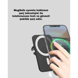 Akıllı Koruma Sistemli Magsafe Araç Tutucu Iphone 12/13/14 Uyumlu
