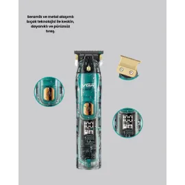 Vgr V-695 Profesyonel Tıraş Makinesi Seramik Bıçaklı Turbo Güçlü Motor
