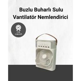Spreyli Mini Masaüstü Fan | 500ML Su Hazneli, 3 Kademeli Soğutucu