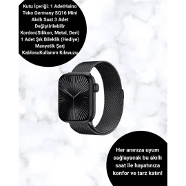 Sq-16 Mini Series 10 Akıllı Saat | Spor Modları, Bildirim Ve Müzik Kontrolü
