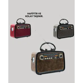 Taşınabilir Bluetooth Hoparlör – Modern Teknoloji Ile Nostaljik Radyo Deneyimi, Fm/am Fonksiyonu