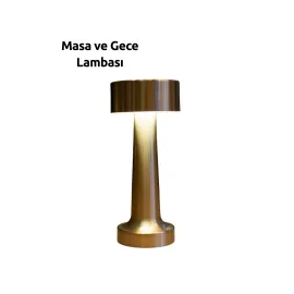 3 Kademeli Dokunmatik Başucu Lambası – Pil Ile Sağlam Kablosuz Tasarım