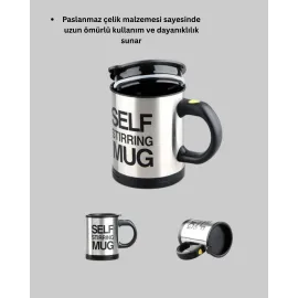 Akıllı Kendi Kendini Karıştıran Termal Kupa – Paslanmaz Çelik