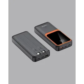 Powerbank 20000 mAh 22.5W Hızlı Şarjlı ve Kompakt Çoklu Kablo Çıkışlı