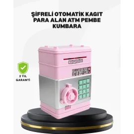 Büyük Hazneli Şifreli Para Tasarruf Kumbarası