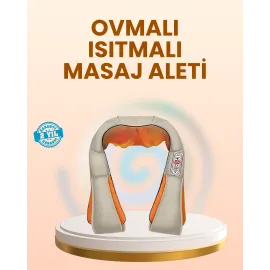 Ovmalı Isıtmalı Masaj Aleti Boyun Omuz Bel ve Ayak İçin Rahatlatıcı Etki