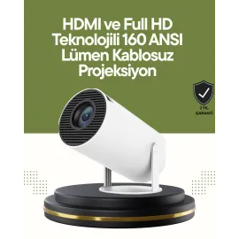 HDMI ve USB Girişli Uzun Ömürlü Ampullü Projeksiyon
