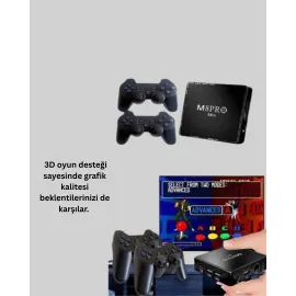 M8Pro 2GB RAM + 64GB Retro Oyunlu TV Box