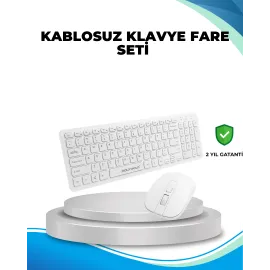 Q Klavye Klavye ve Mouse Seti USB Girişli Kablosuz