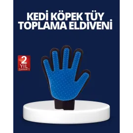 Evcil Hayvan Tüy Toplama ve Masaj Eldiveni – Köpek ve Kedi Tüy Dökülme Önleyici Bakım Eldiveni