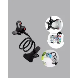 Esnek Gövdeli Mandallı Masaüstü Telefon Tutucu