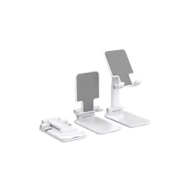 Minimal Tasarımlı Masaüstü Telefon Standı Beyaz