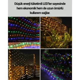 Dekoratif LED Peri Işıkları 8 Modlu İç Mekan Lambası