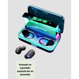 E10 Powerbanklı Bluetooth Kulaklık Oyun Modu Ve Şık Tasarım