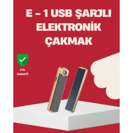 Rüzgar Geçirmez Elektronik Çakmak – Modern Tasarım, Metal Gövde