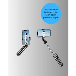 Bluetooth Selfie Çubuğu – Uzaktan Kumandalı