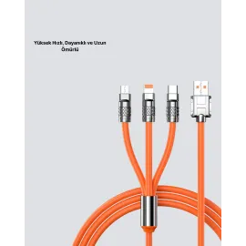 Dayanıklı Hızlı Şarj Kablosu – Esnek, Kırılmaz Ve Yüksek Hızlı Veri Aktarım Destekli