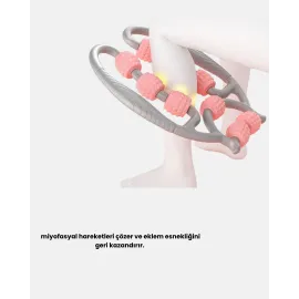 Taşınabilir 3D Masaj Rulosu – Kas Rahatlatıcı Ve Yağ Azaltıcı Masaj Cihazı