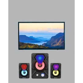 2.1 Kanal Rgb Led Oyun Hoparlörü Subwoofer Destekli