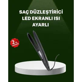 Isı Ayarlı 2025 Titanyum Kaplama Seramik Plakalı Saç Düzleştirici A Kalite Orijinal