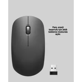 Kablosuz Sessiz Mouse – Ayarlanabilir Dpi Ve Usb Bağlantılı