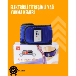 Titreşimli Masaj Ve Zayıflama Kemeri – 5 Motor, 20 Mıknatıs, Ayarlanabilir Hız