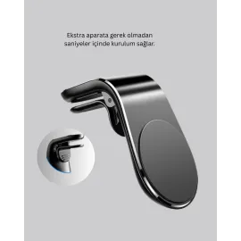 Güçlü Mıknatıslı Araç İçi Telefon Tutucu – Evrensel Uyum