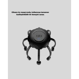 Titreşimli Saç Derisi Masaj Aleti 8 Kollu Derin Rahatlama Ve Stres Azaltma