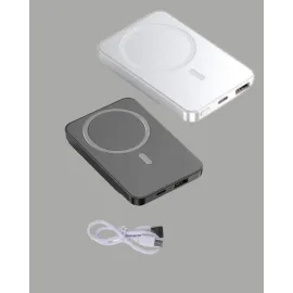 5000Mah / 10000Mah Kapasiteli Manyetik Usb-C Ve Kablosuz Powerbank