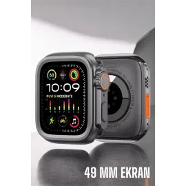 45 Mm Gri Kasa Ultra Akıllı Saat Sesli Görüşme, Sağlık Takibi, Suya Dayanıklı