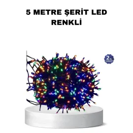 50 Ampullü 5 Metre LED Işık – 8 Modlu, Enerji Tasarruflu Dekoratif Aydınlatma