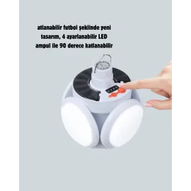 Ipx4 Suya Dayanıklı, Katlanabilir Led Kamp Lambası Ve Acil Durum Işığı