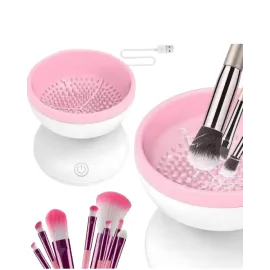Silikon Yüzeyli Elektrikli Makyaj Fırçası Temizleme Kabı