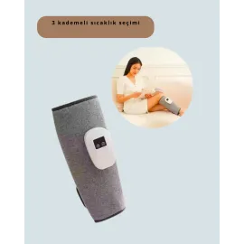 Kablosuz Titreşimli Baldır Masaj Aleti – Isıtmalı, 3 Basınç Ayarlı, Şarjlı Ve Taşınabilir