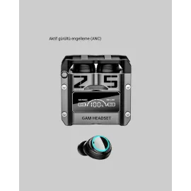 Kablosuz Bluetooth 5.3 Kulaklık – Aktif Gürültü Engelleme ve Gecikmesiz Oyun Modu