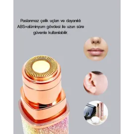 USB Şarjlı Kaş ve Yüz Tüy Alma Cihazı – Taşınabilir ve Acısız Kullanım