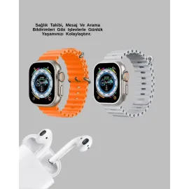 Watch 9 Max Akıllı Saat Sesli Görüşme Özellikli Kulaklık Seti