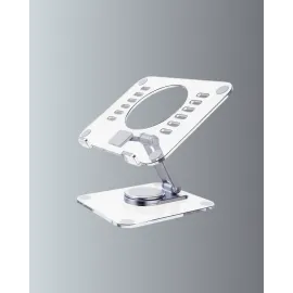 Ayarlanabilir Şeffaf Tablet Standı Kaymaz Silikon Tabanlı