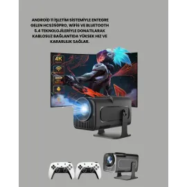 Taşınabilir Full Hd Projektör - 1 Gb Ram, 8 Gb Hafıza