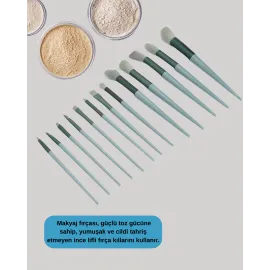 13'lü Fiber Kıllı Yumuşak Makyaj Fırçası Seti Taşınabilir Ve Ergonomik Tasarım