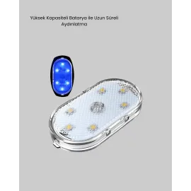 Bardak Tutucu Ve Manyetik Led Ambiyans Işığı 2’Li Set