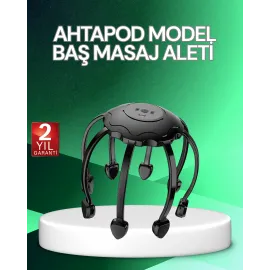 Elektrikli Saç Derisi Masaj Aleti Çok Noktalı Titreşimli Rahatlatıcı Bakım