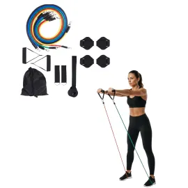 11 Parça Çok Fonksiyonlu Kapı Arkası Egzersiz Bandı Ev Tipi Spor Seti