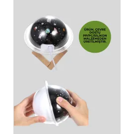 Usb Ile Çalışan Projektörlü Aromaterapi Nemlendirici Masaüstü Kullanım Için Uygun