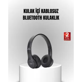 Bluetooth Kablosuz Kulaklık – Extra Bass, TF Kart, Mikrofonlu, Ayarlanabilir Ergonomik Tasarım