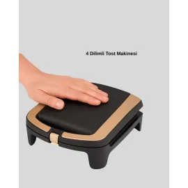 Tost Makinesi 4 Dilim Kapasite 1500 Watt Hızlı Isıtma