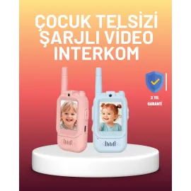 Ekranlı Walkie Talkie Oyuncağı Ses Ve Görüntü Destekli