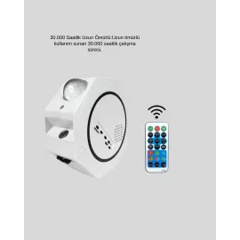 360° Döndürülebilir Yıldızlı Gökyüzü Projeksiyon Gece Lambası