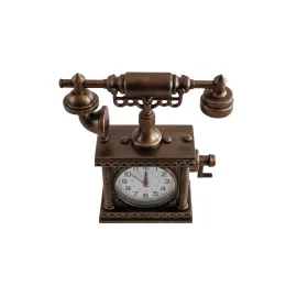 Zn8808B Telefon Şeklinde Çalar Saat Bronz